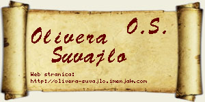 Olivera Šuvajlo vizit kartica